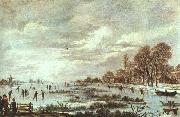 Aert van der Neer Winter Landscape oil painting reproduction